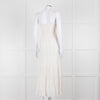 Joie Smocked Cheesecloth Midi Dress with Tie Straps