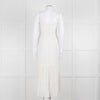 Joie Smocked Cheesecloth Midi Dress with Tie Straps