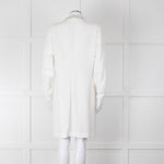 Brunello Cucinelli Cream Light Grey Trim Light Coat