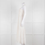 Joie Smocked Cheesecloth Midi Dress with Tie Straps