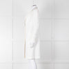 Brunello Cucinelli Cream Light Grey Trim Light Coat