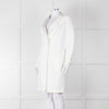 Brunello Cucinelli Cream Light Grey Trim Light Coat