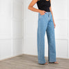 DL 1961 Relaxed Vintage Zoie Wide Leg Jeans in Droplet