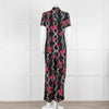Sandro Black Floral Print Jumpsuit