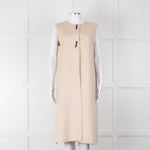 Carolina Herrera Cream Sleeveless Coat