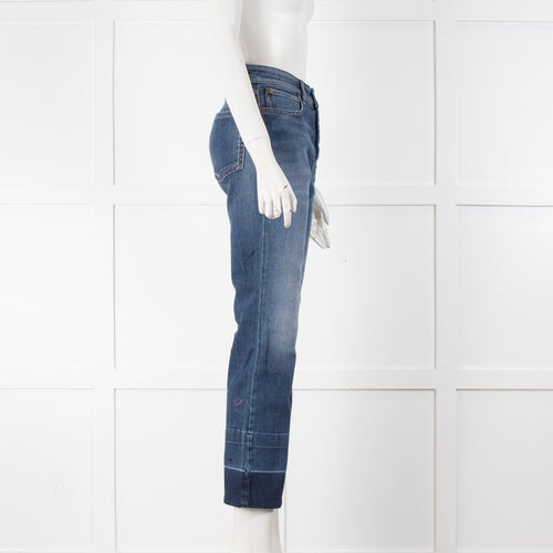 Weekend Max Mara Blue Cropped Flare Jeans