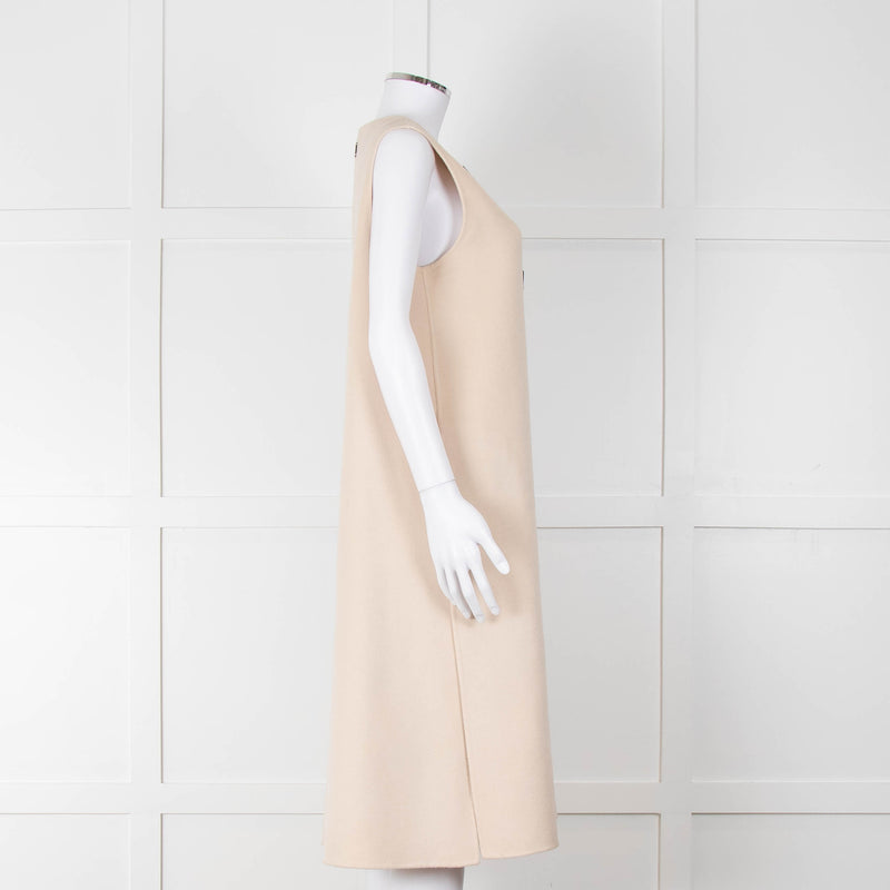 Carolina Herrera Cream Sleeveless Coat