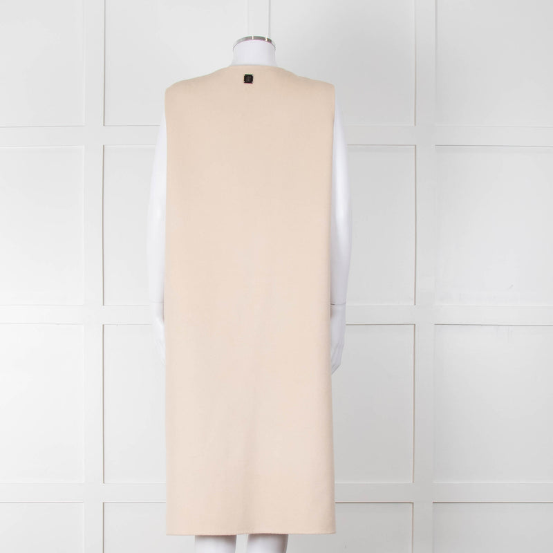 Carolina Herrera Cream Sleeveless Coat