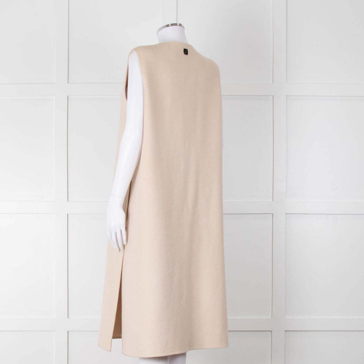 Carolina Herrera Cream Sleeveless Coat