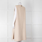 Carolina Herrera Cream Sleeveless Coat