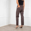 DL1961 Patti Straight High Rise Vintage Ankle Jean in Black Coffee