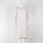 Max Mara Leisure Cream Pleated Sleeveless Tunic