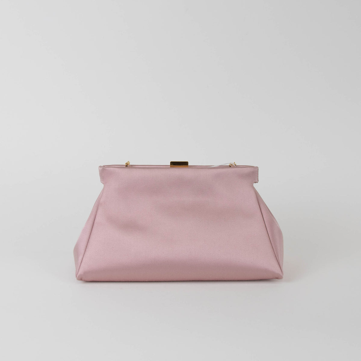 DeMellier Cannea Smooth Satin Blush Clutch