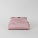 DeMellier Cannea Smooth Satin Blush Clutch