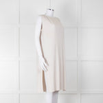Max Mara Leisure Cream Pleated Sleeveless Tunic