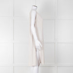 Max Mara Leisure Cream Pleated Sleeveless Tunic