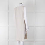 Max Mara Leisure Cream Pleated Sleeveless Tunic