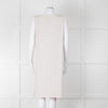 Max Mara Leisure Cream Pleated Sleeveless Tunic