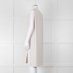 Max Mara Leisure Cream Pleated Sleeveless Tunic