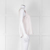 Purotatto Dusty Pink Silk Sleeveless Silver Chain Trim Top