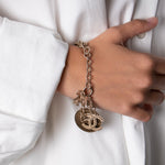 Chanel Champagne Gold CC No.5 Bracelet