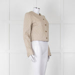 Paige Beige Quilted Short Jacket