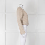 Paige Beige Quilted Short Jacket
