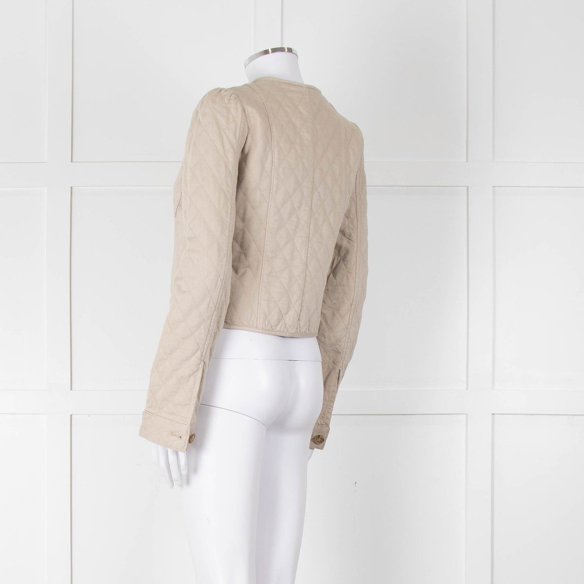 Paige Beige Quilted Short Jacket