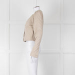Paige Beige Quilted Short Jacket