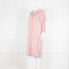 Anine Bing Red, White and Black Stripe Shirt Dress