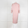 Anine Bing Red, White and Black Stripe Shirt Dress
