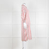 Anine Bing Red, White and Black Stripe Shirt Dress