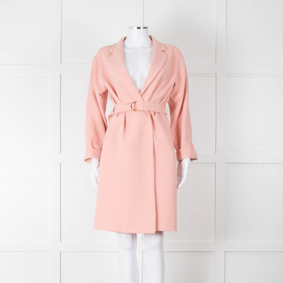 Boutique Moschino Peach Belted Coat