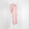 Anine Bing Red, White and Black Stripe Shirt Dress