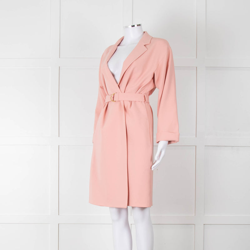 Boutique Moschino Peach Belted Coat