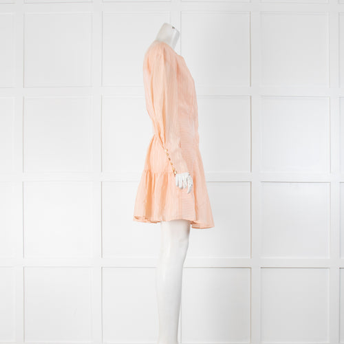 Vita Grace Meghan Elegance Pale Apricot L/S Dress
