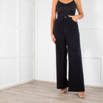 DL 1961 Hepburn Wide Leg High Rise Vintage in Midnight Blue