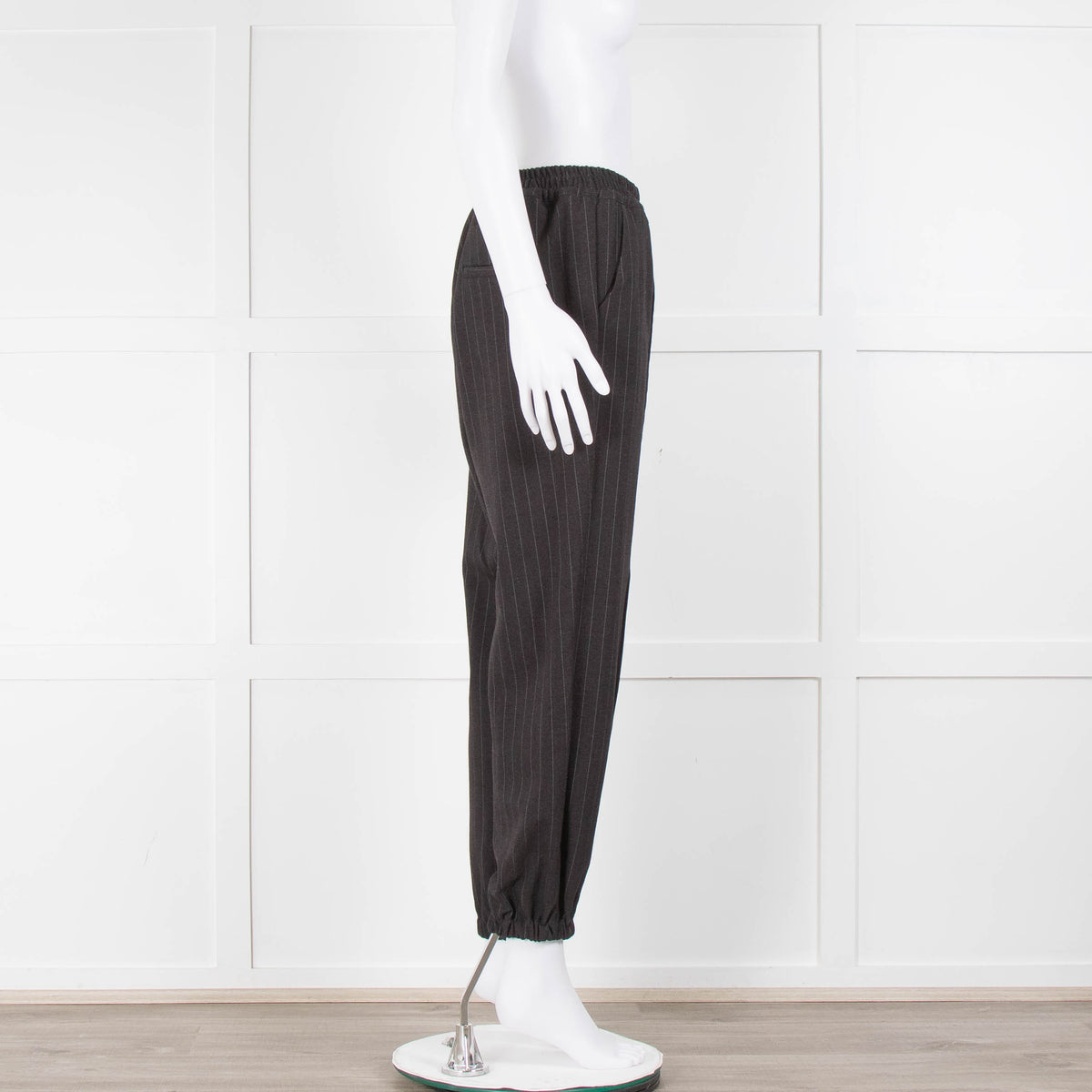 The Frankie Shop Grey Pinstripe, Elasticated Waist Joggers