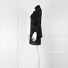 Elie Saab Black Beaded Mini Dress with Fluted Cuffs