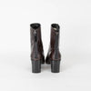 Fabrizio Viti Brown Croc Embossed Ankle High Leather Boots