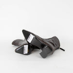 Fabrizio Viti Brown Croc Embossed Ankle High Leather Boots