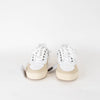 ba&sh White Leather Low Crush Trainers