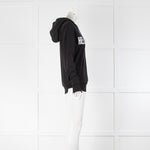 Helmut Lang Black Logo Print Hoodie