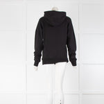Helmut Lang Black Logo Print Hoodie