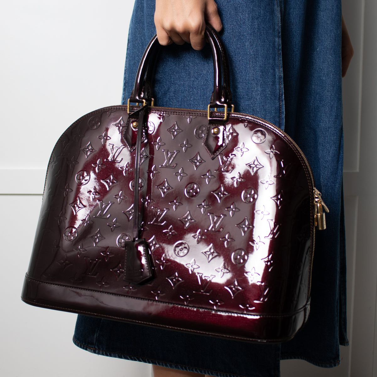 Louis Vuitton Alma GM Burgundy Bag