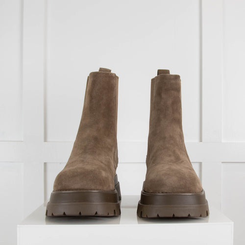 ASH Elite Brown Suede Ankle Boots