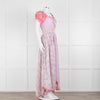 LoveShackFancy Pink Orange Ditzy Floral Puff Sleeve Maxi Dress