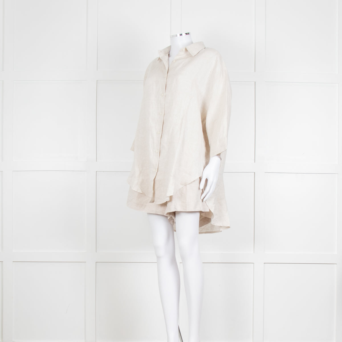 Nude Lucy Stone Linen Short Sleeve Shirt with Matching Shorts