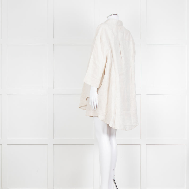 Nude Lucy Stone Linen Short Sleeve Shirt with Matching Shorts