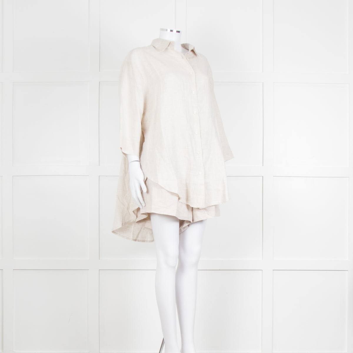Nude Lucy Stone Linen Short Sleeve Shirt with Matching Shorts